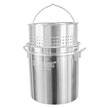 Bayou Classic | 36 Qt. SS Stock Pot with Basket