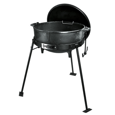 Bayou Classic | Cast Iron Standing Jambalaya Pot Set - 5 Gallon