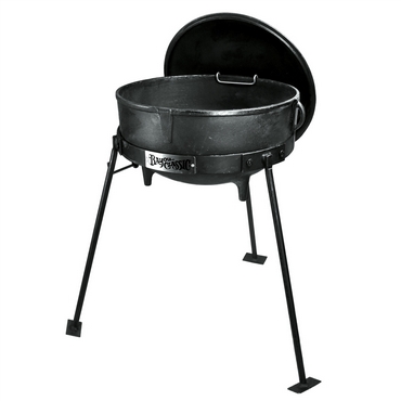 Bayou Classic | Cast Iron Standing Jambalaya Pot Set - 7 Gallon