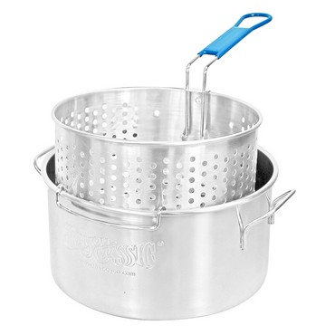 Bayou Classic | 14 Qt. Stainless Steel Deep Fry Pot