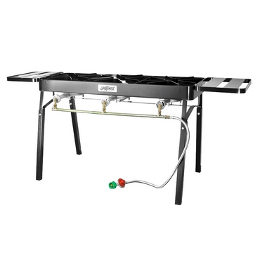 Bayou Cast Iron Outdoor Patio Triple Burner - TB650