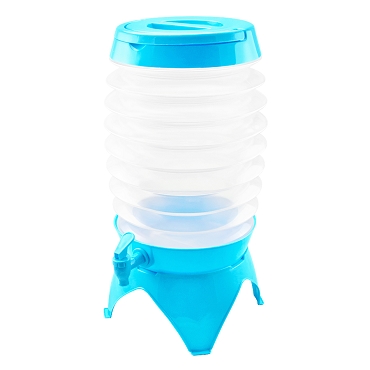 Collapsible Plastic Beverage Dispenser - 9.5 Liters