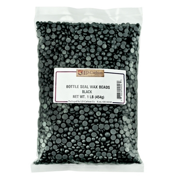 Bottle Seal Wax Beads - Black (1 lb)