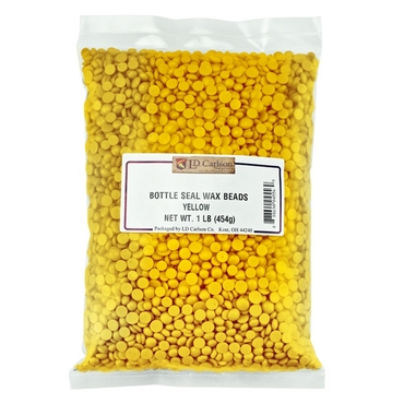 Bottle Seal Wax Beads - Yellow (1 lb)